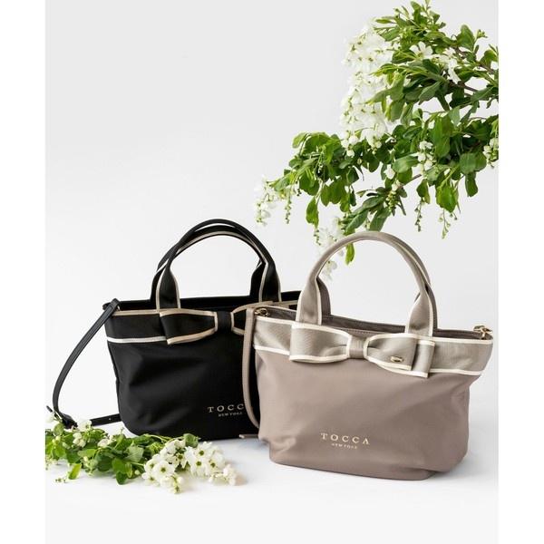 【yuka♡ 】RIBBON TOTEトートバッグ　ショルダーバック TOCCA（トッカ） BICOLOR RIBBON TOTE トートバッグ : マルイ(丸井