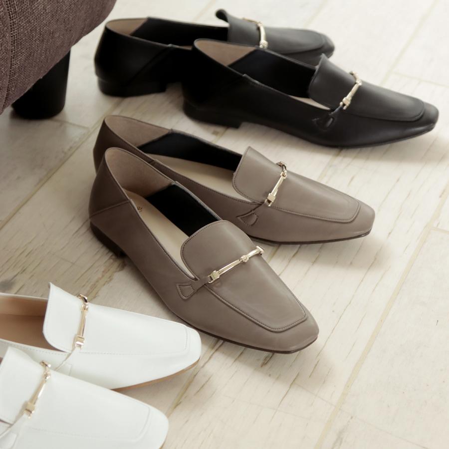 【関税込み】AMI Paris ブラック スクエアトゥ ローファー AMI Paris Anatomical Toe Leather Loafers | Black | FARFETCH