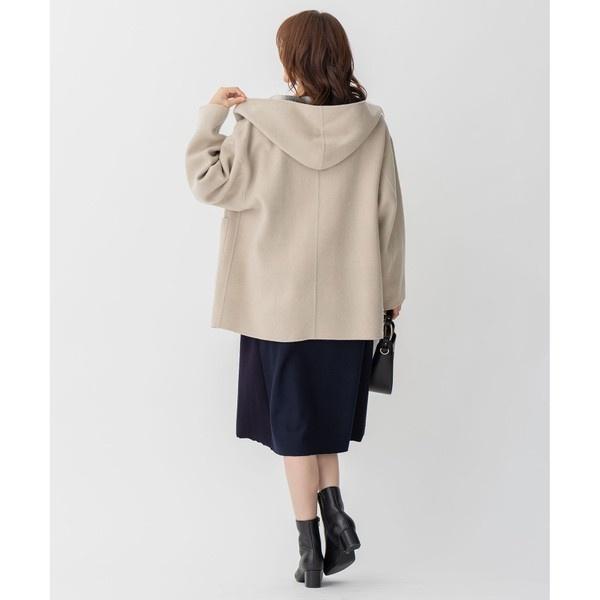 リバーシブル】ウールリバー フード付きショートコート カタログ