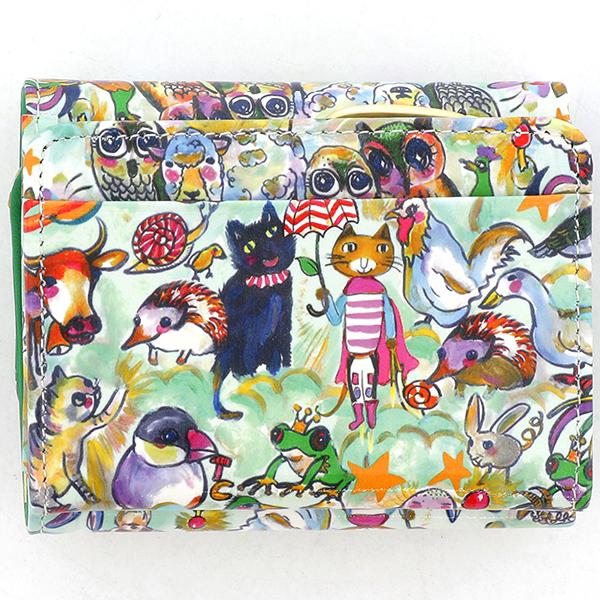 新品未使用　ツモリチサト　森のどうぶつたち　ミニ財布 tsumori chisato CARRY（ツモリチサトキャリー） 森のどうぶつたち 三