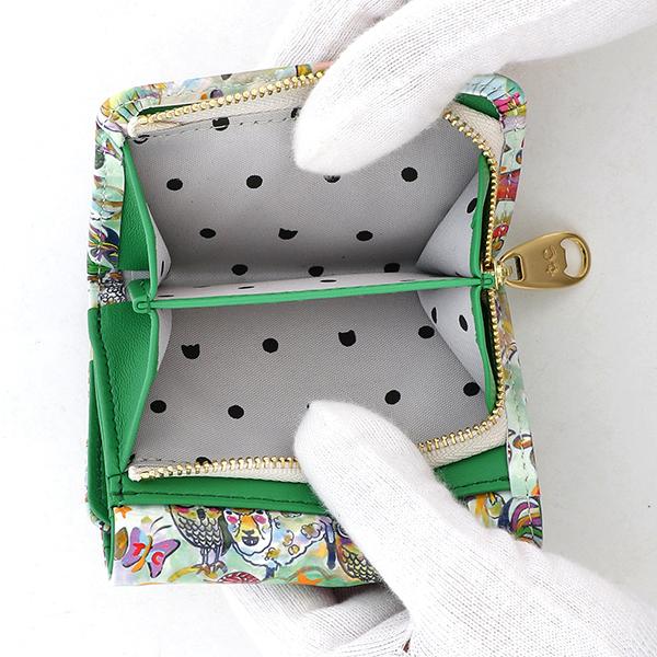 新品未使用　ツモリチサト　森のどうぶつたち　ミニ財布 森のどうぶつたち ミニ財布 折り財布 / tsumori chisato CARRY