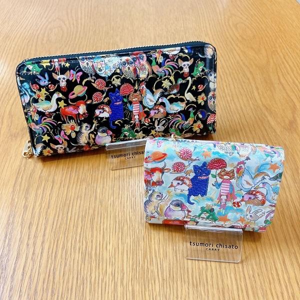 新品未使用　ツモリチサト　森のどうぶつたち　ミニ財布 森のどうぶつたち ミニ財布 折り財布 / tsumori chisato CARRY