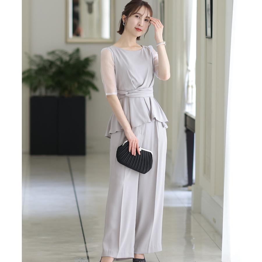 【新品未使用】パンツドレス　結婚式 オールインワン パーティー パンツドレス 結婚式&ワイドパンツ