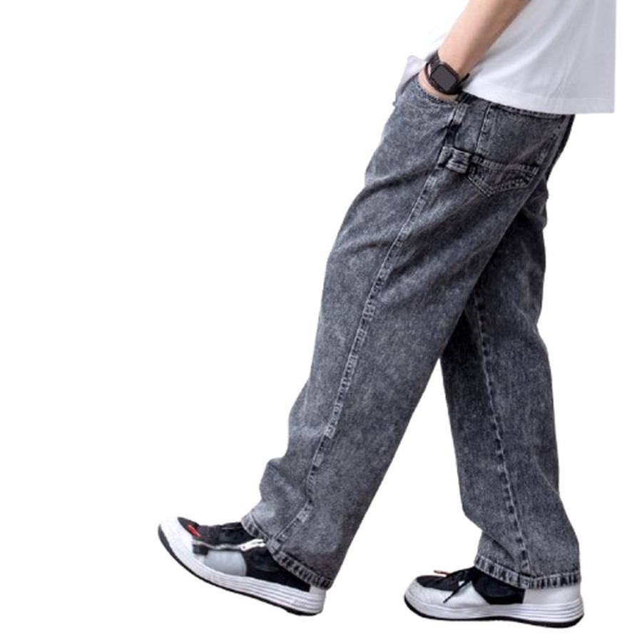 ペインターパンツ メンズ デニム ヒッコリー ワイド カーゴパンツ