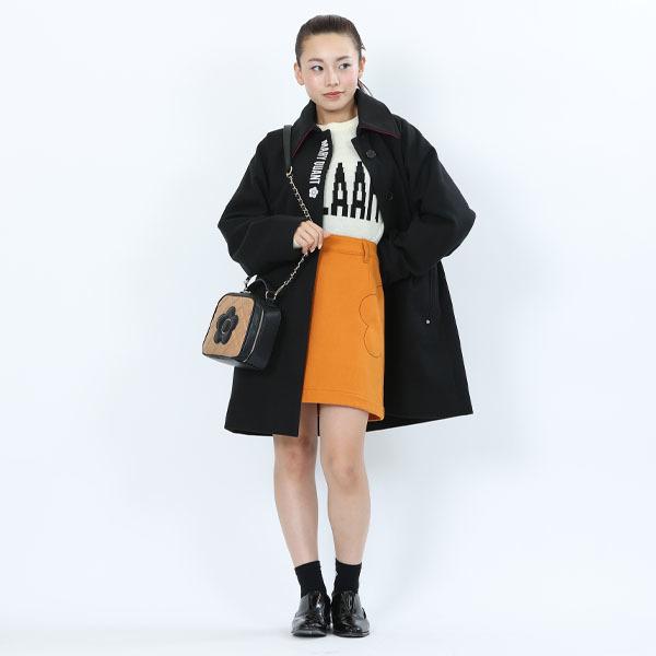 MARY QUANT スクエアキルトデイジーパッチ 2WAYショルダー : マルイ