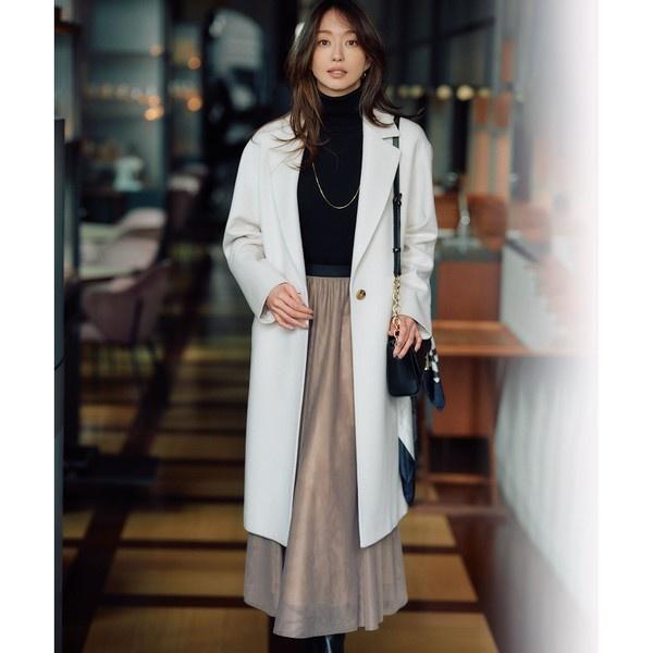 【早い者勝ち】 【CLASSY.1月号掲載】ウールカシミヤビーバー チェスターコート 【K8567000097】(29854円)