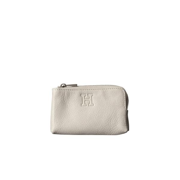 未使用】HIROFU L字ファスナーペンケース・小物入れ アイボリー 商品の