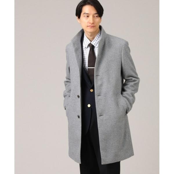 TAKEO KIKUCHI 【ウールカシミヤブレンド】ビーバー調 スタンドカラー