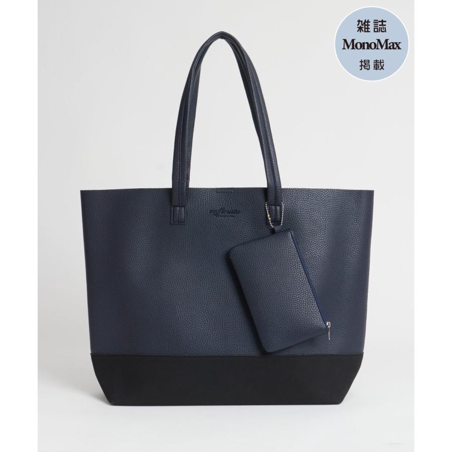 ikka（イッカ） バイカラーシュリンクトートバッグ A4サイズ収納可