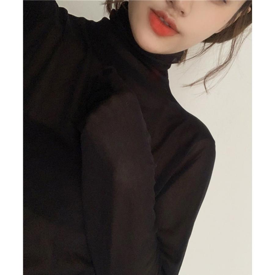 シアーウェーブカットソー　韓国ファッション｜0101marui｜02