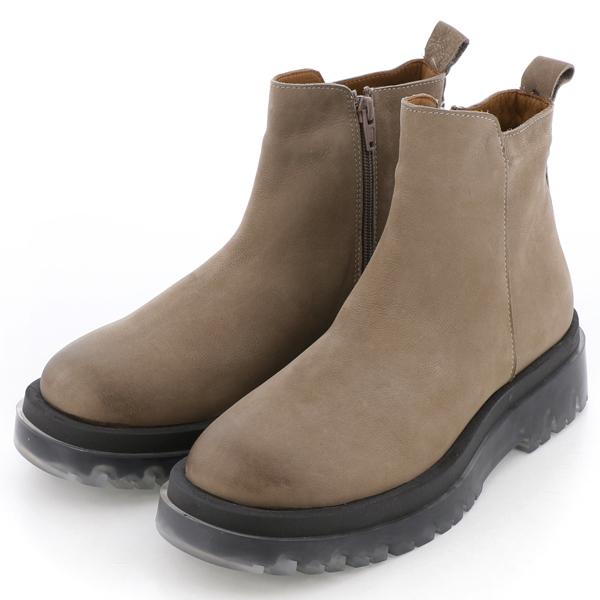 BUENO （ブエノ） / レザー サイドジップブーツ ボリュームソール