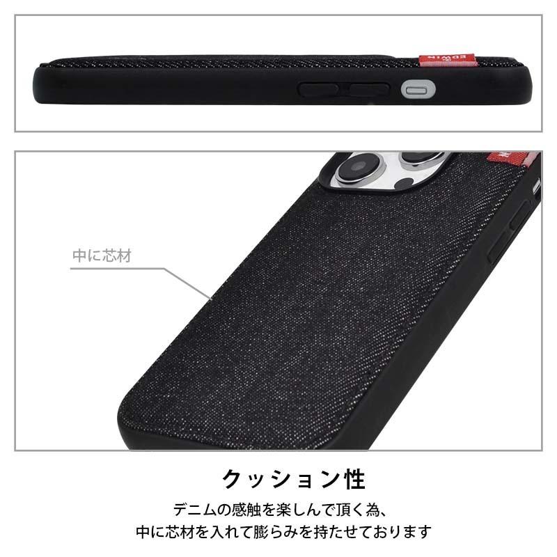 【iPhone 14 Pro】EDWIN [背面ケース/タグデニム]｜0101marui｜10