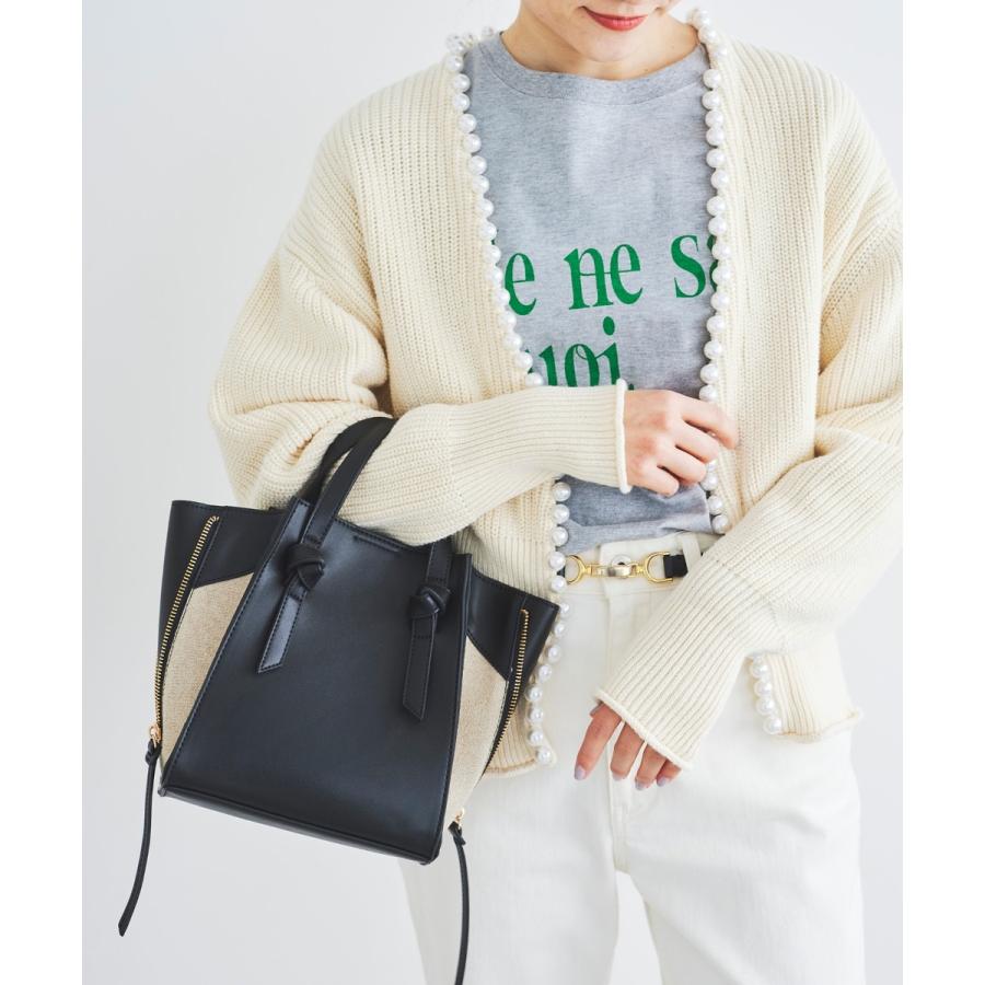 le.coeur blanc（ルクールブラン） パールツキアゼアミカーディガン