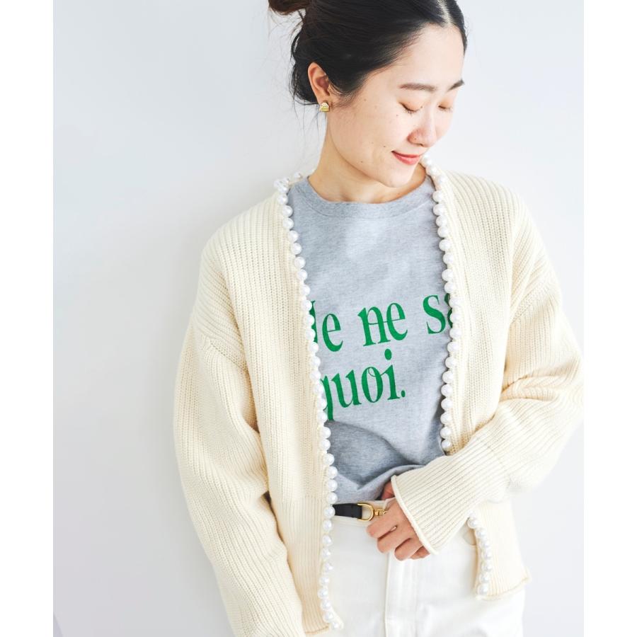 le.coeur blanc（ルクールブラン） パールツキアゼアミカーディガン