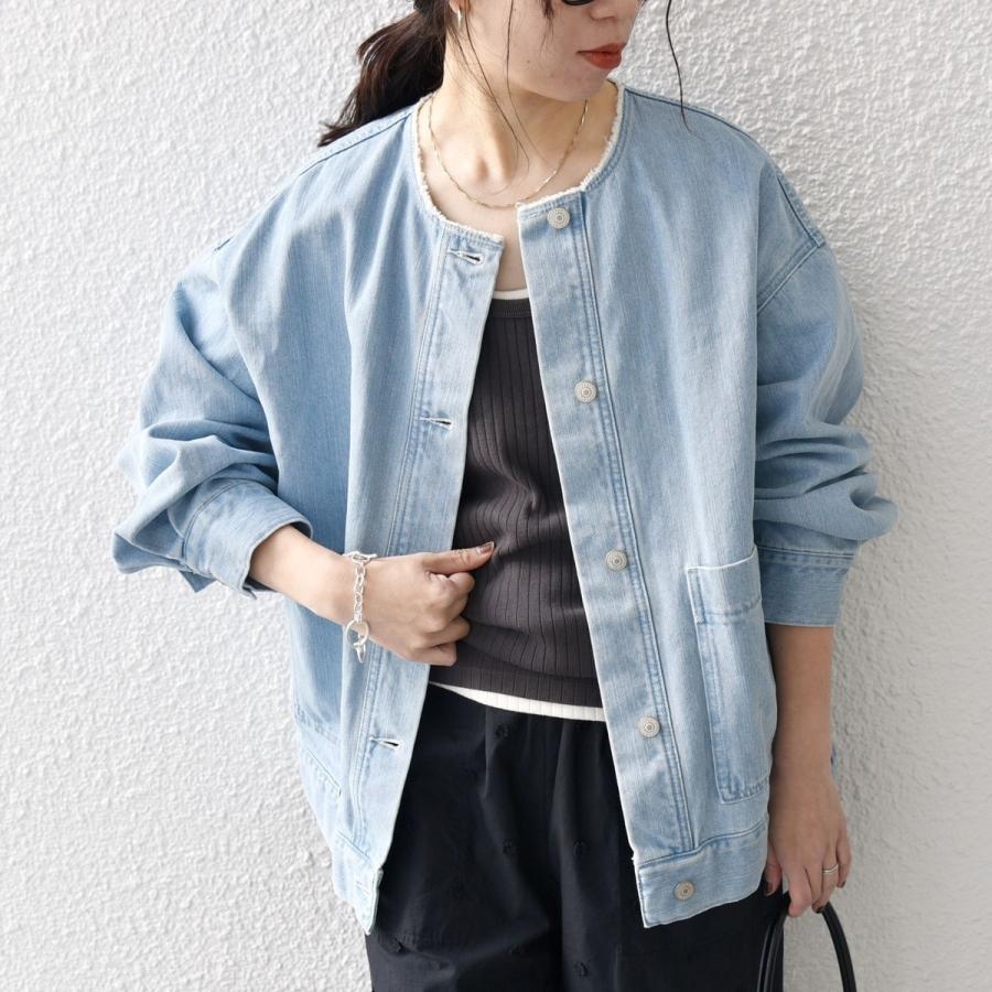 SHIPS any any: ノーカラー デニム ブルゾン［SHIPS DENIM］ : マルイ