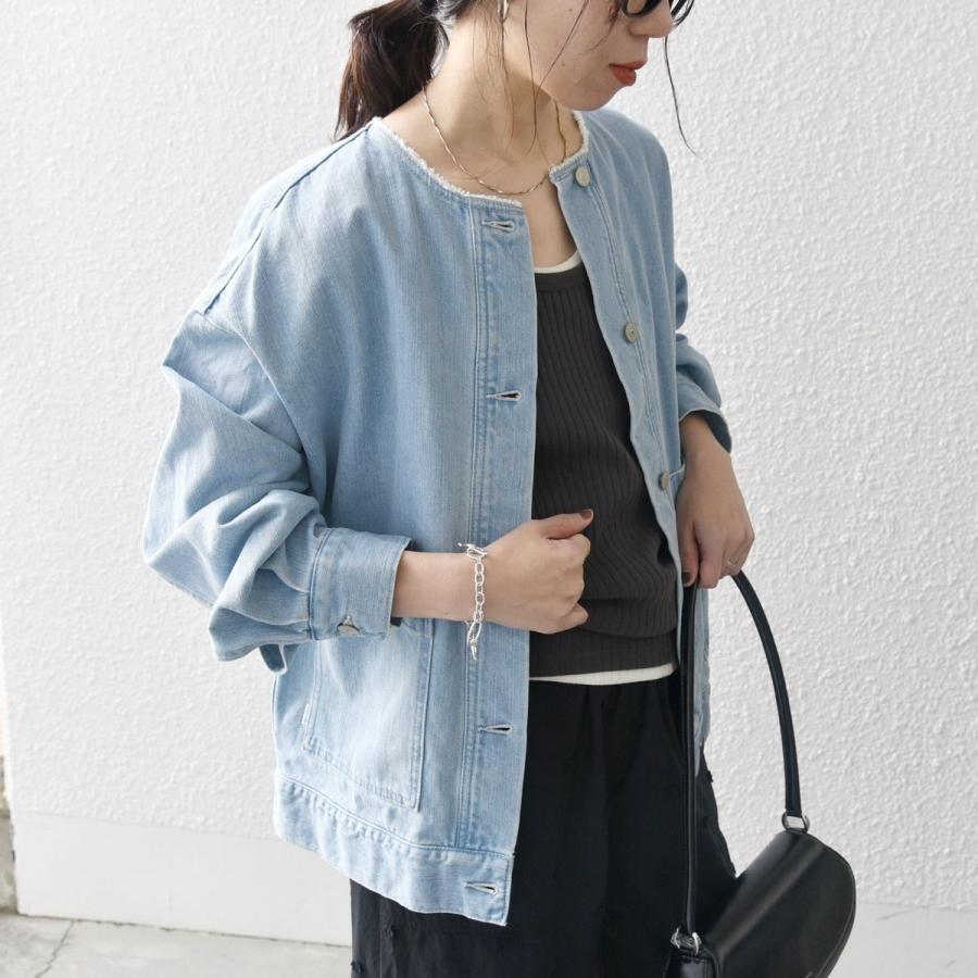 SHIPS any any: ノーカラー デニム ブルゾン［SHIPS DENIM］ : マルイ