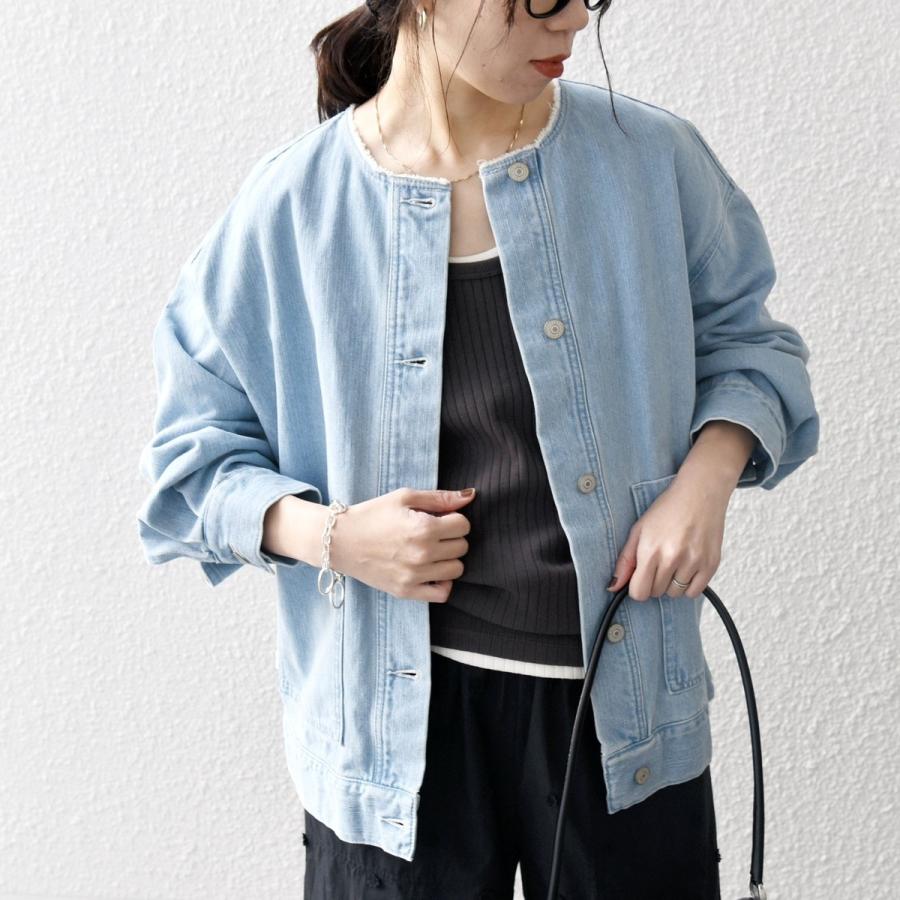 SHIPS any any: ノーカラー デニム ブルゾン［SHIPS DENIM］ : マルイ