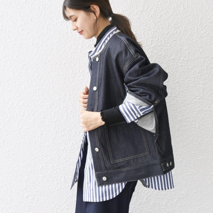 SHIPS any any: ノーカラー デニム ブルゾン［SHIPS DENIM］ : マルイ