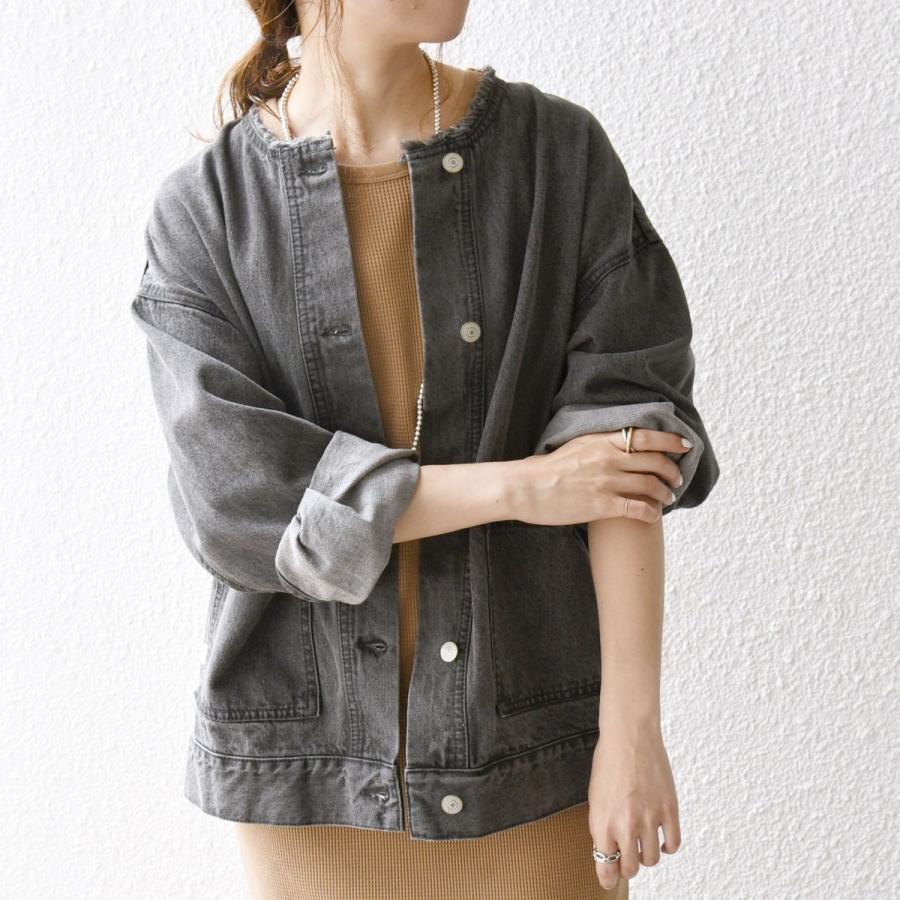 SHIPS any any: ノーカラー デニム ブルゾン［SHIPS DENIM］ : マルイ