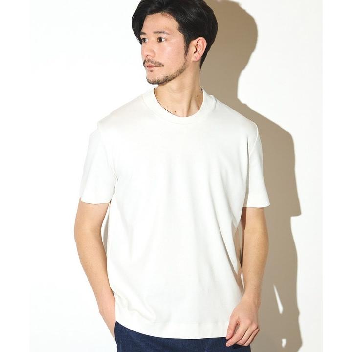 シルケットスムースクルーネックテーラーTシャツ｜0101marui｜02