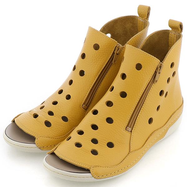 JS ハートレーベル（JS Heartlavel）/横幅ゆったり☆パンチングブーツサンダル JS Heartlavel（ジェイエスハートレーベル） 横幅ゆったり☆パンチング