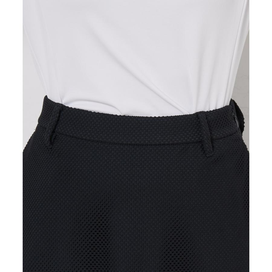 JUN&ROPE' 【UV】【接触冷感】【防透】チェッカーレースフレアスカート