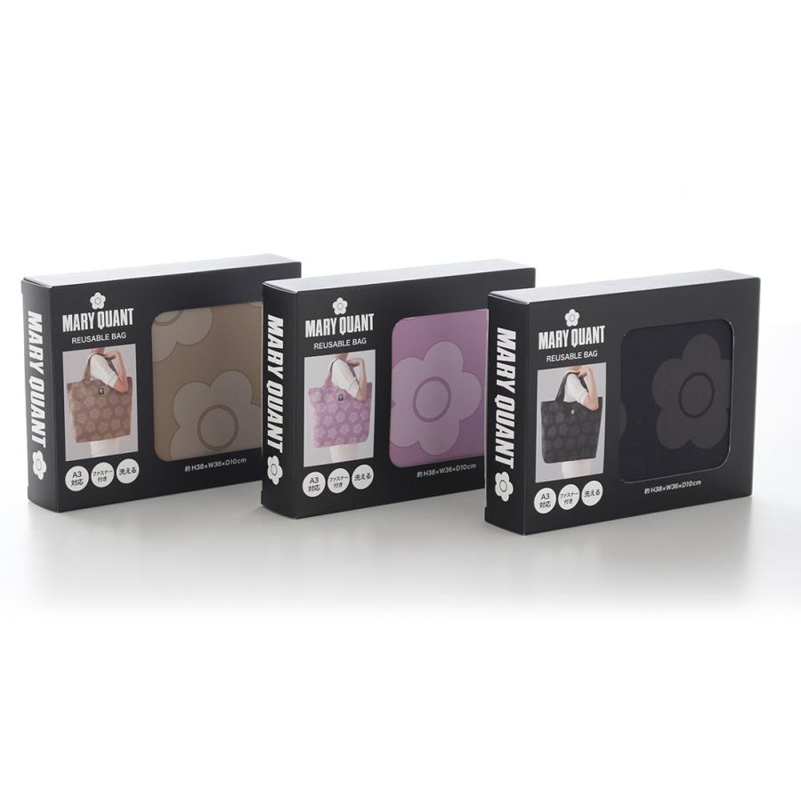 MARY QUANT（マリークヮント） 【約38×36×10cm】洗えるエコバッグ 0001