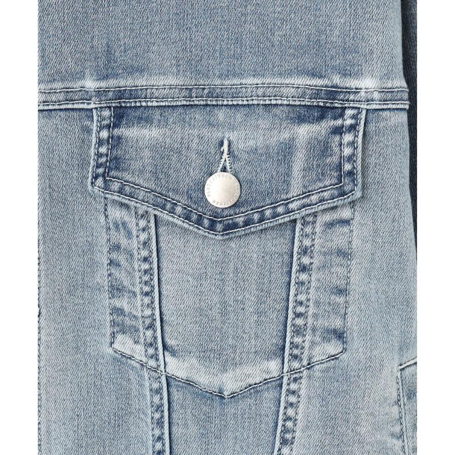【ご好評につき追加生産・洗える】USUKARU DENIM ノーカラージャケットの画像