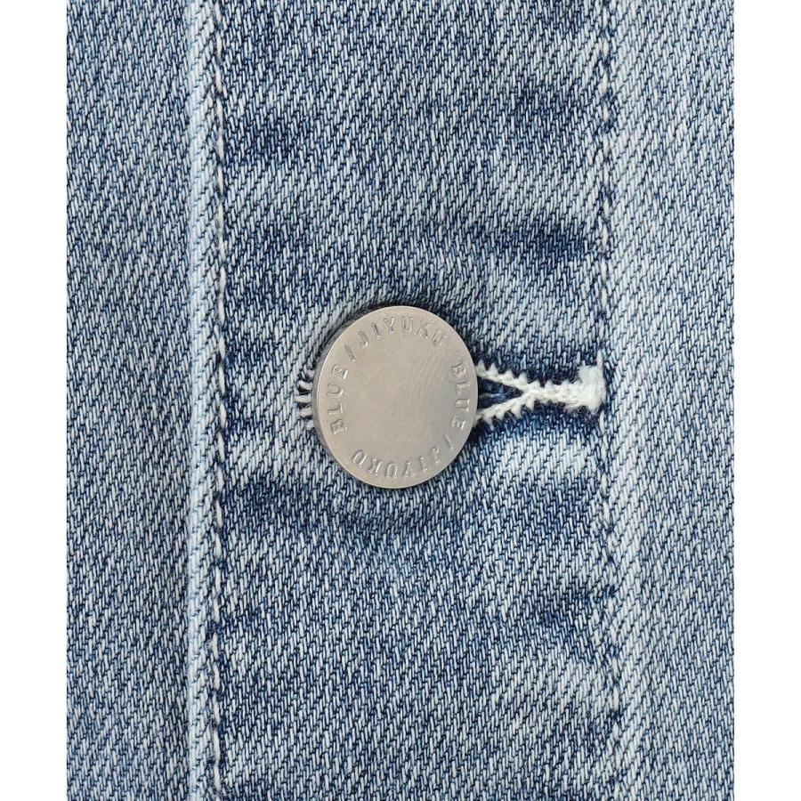 【ご好評につき追加生産・洗える】USUKARU DENIM ノーカラージャケットの画像
