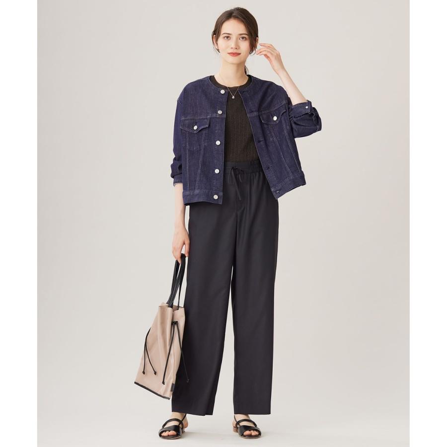 【ご好評につき追加生産・洗える】USUKARU DENIM ノーカラージャケットの画像
