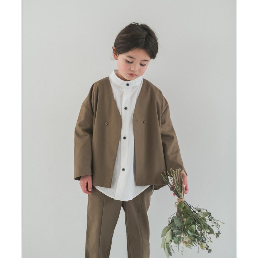 riziere（リジェール） ノーカラージャケットセットアップ(リネン混