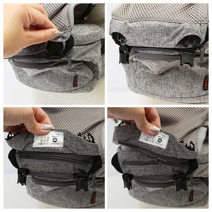 napnap たためるヒップシートTranダブルショルダーヒップシート