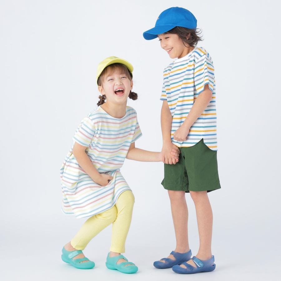 SHIPS KIDS:100〜130cm / オーガニック コットン ボーダー Aライン ワンピース｜0101marui｜21