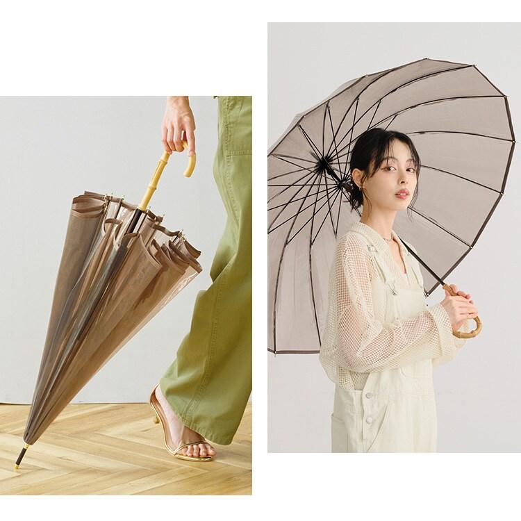 Wpc. 【Wpc.】ビニール傘 16本骨 大きい 60cm プラスティック
