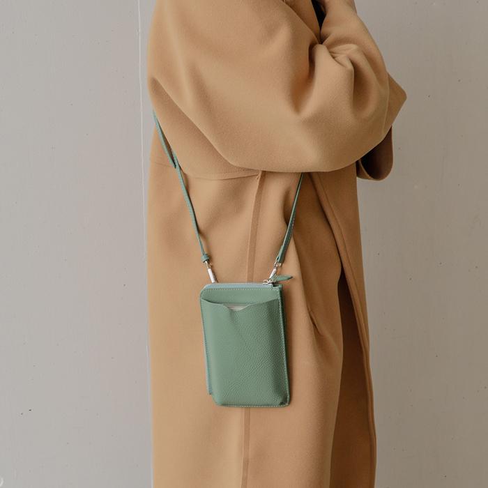 styiro（スタイロ） リアルレザースマホミニショルダーバッグ : マルイ