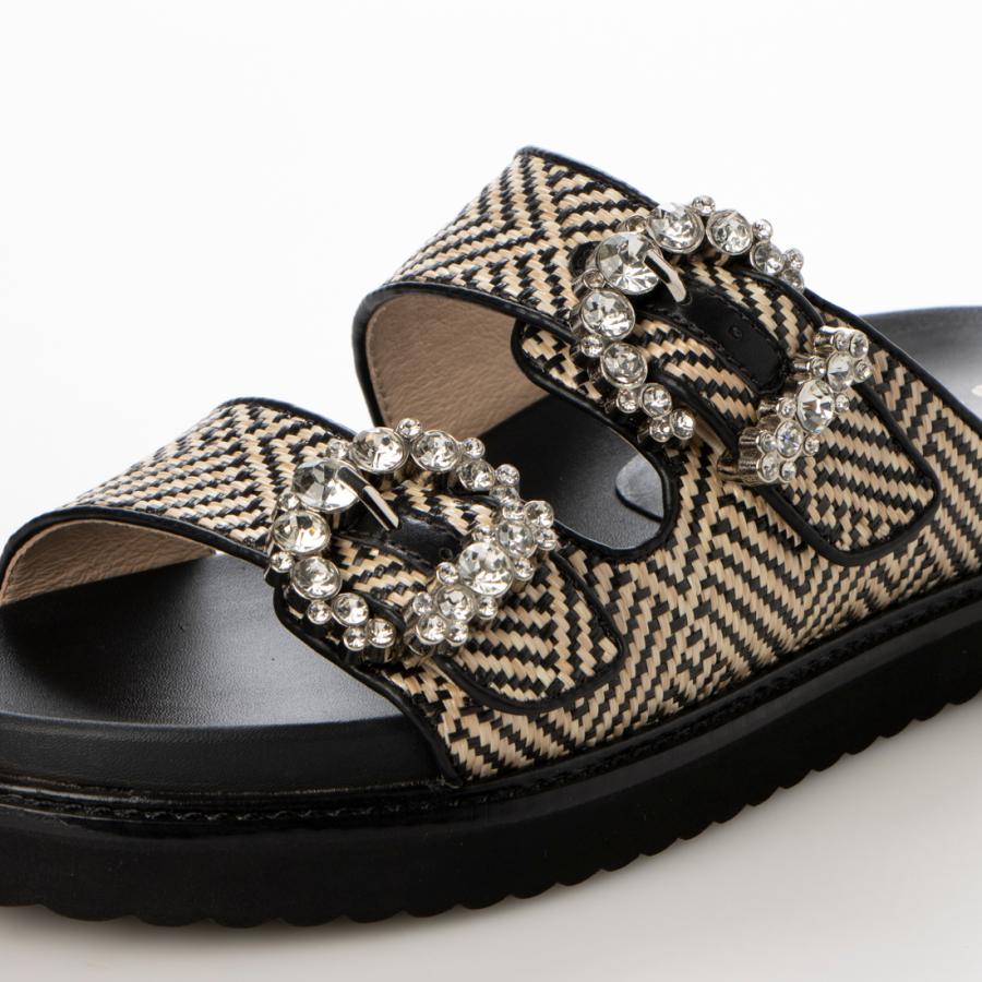 carino（カリーノ） 厚底ビジューバックルサンダル : マルイ(丸井