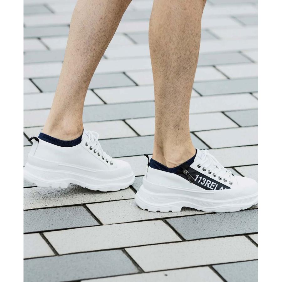 1PIU1UGUALE3 RELAX ロゴジップダッド スニーカー SHIFFON｜1PIU1UGUALE3 RELAX オールオーバーロゴダッド