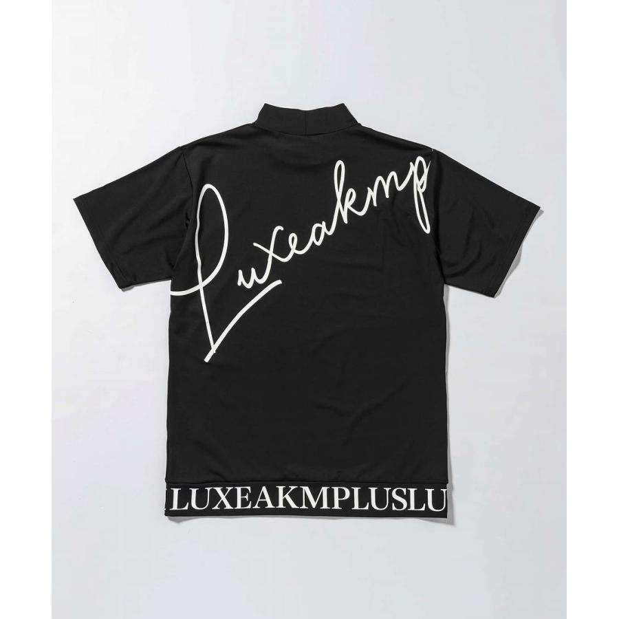 LUXEAKMPLUS(リュクスエイケイエムプラス)ゴルフ カーシヴロゴ半袖モックネックTシャツ｜0101marui｜13