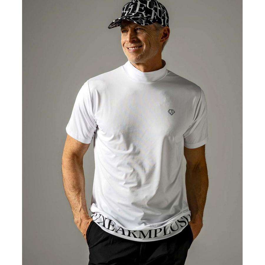 LUXEAKMPLUS(リュクスエイケイエムプラス)ゴルフ カーシヴロゴ半袖モックネックTシャツ｜0101marui｜17