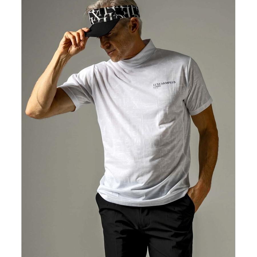 LUXEAKMPLUS(リュクスエイケイエムプラス)ゴルフ ロゴパターン半袖