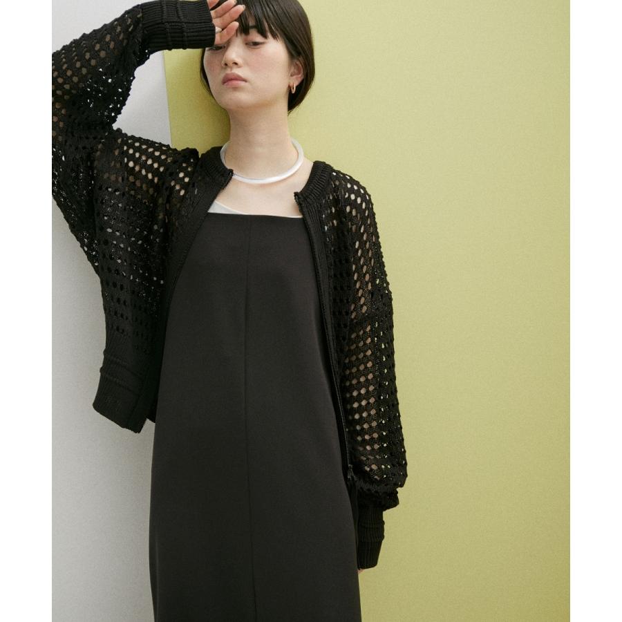 ADAM ET ROPE'（アダムエロペ） 【WEB限定】メッシュニットブルゾン