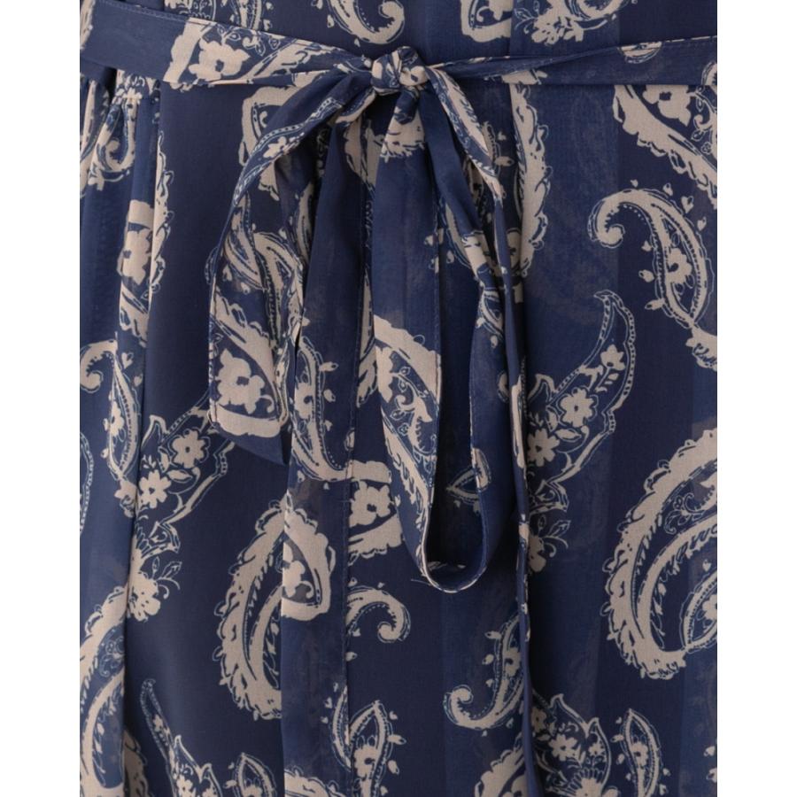 PREFERIR（プレフェリール） ペイズリー柄 切替ワンピースドレス