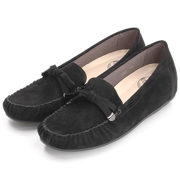 TOD'S ハラコ イントレチャートリボン ドライビングシューズ