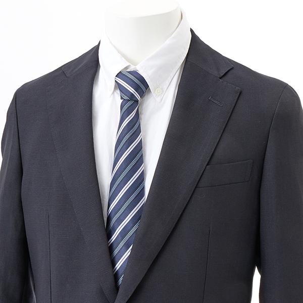 【新品】PT01　GENTLEMAN　2p　ウールリネン　ネイビー　46　春夏 新品】PT01 GENTLEMAN 2p ウールリネン ネイビー 46 春夏