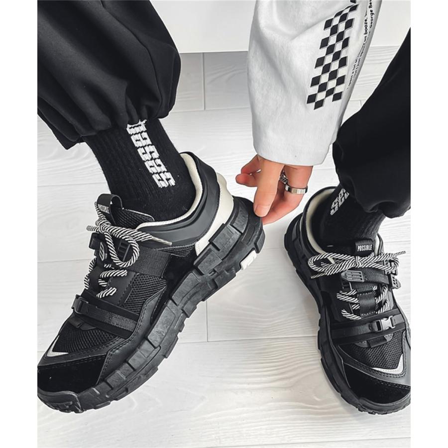 厚底カジュアルシューズ 4色展開 aimoha スニーカー カジュアルストリートスニーカー厚底シューズ