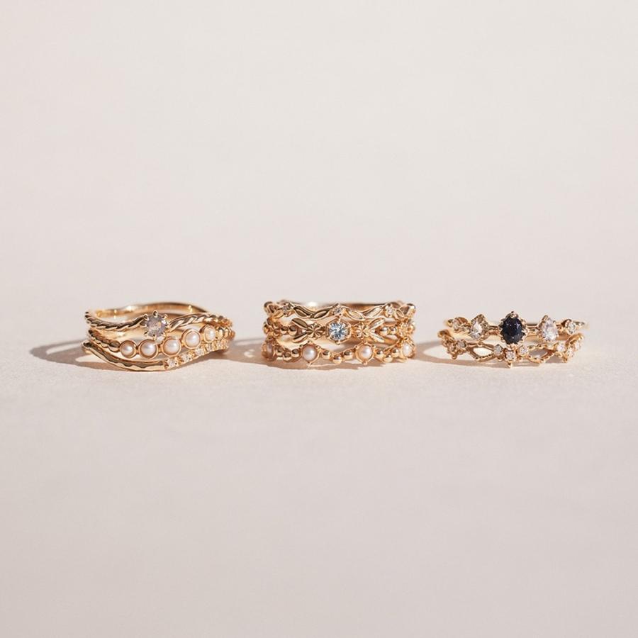 【Pocket Ring】K10ダイヤモンドリングの画像