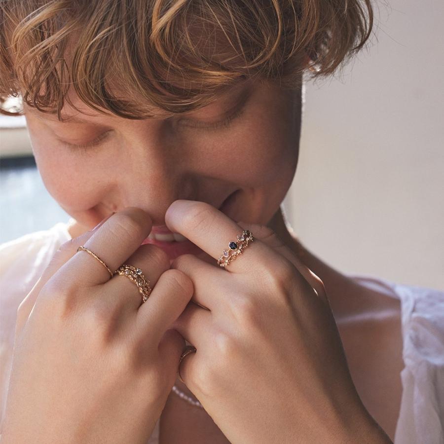 【Pocket Ring】K10ダイヤモンドリングの画像