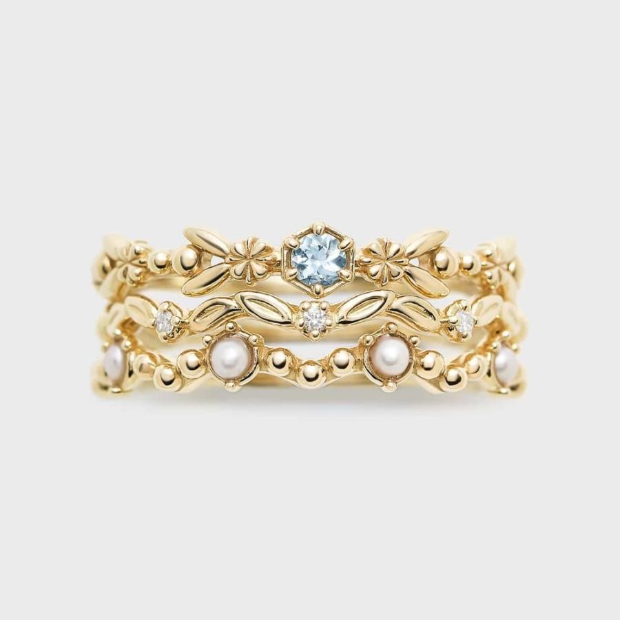 【Pocket Ring】K10ダイヤモンドリングの画像