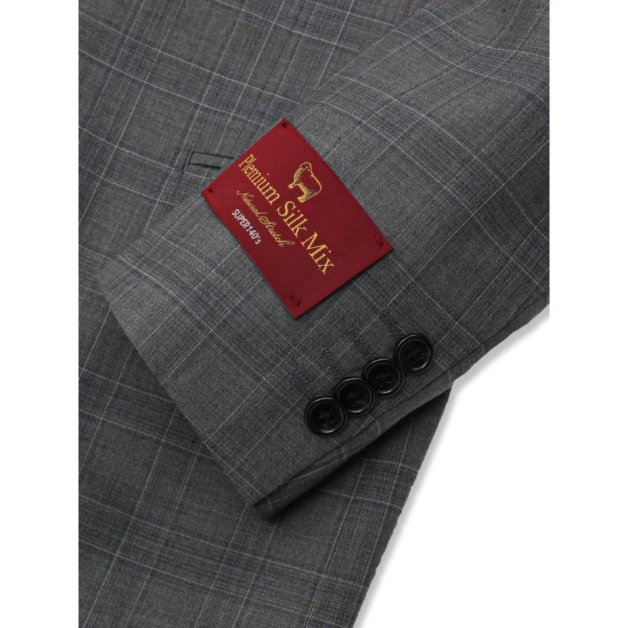 シルク混ウール SUPER140'S】m.f.エディトリアル 2ボタン3ピーススーツ