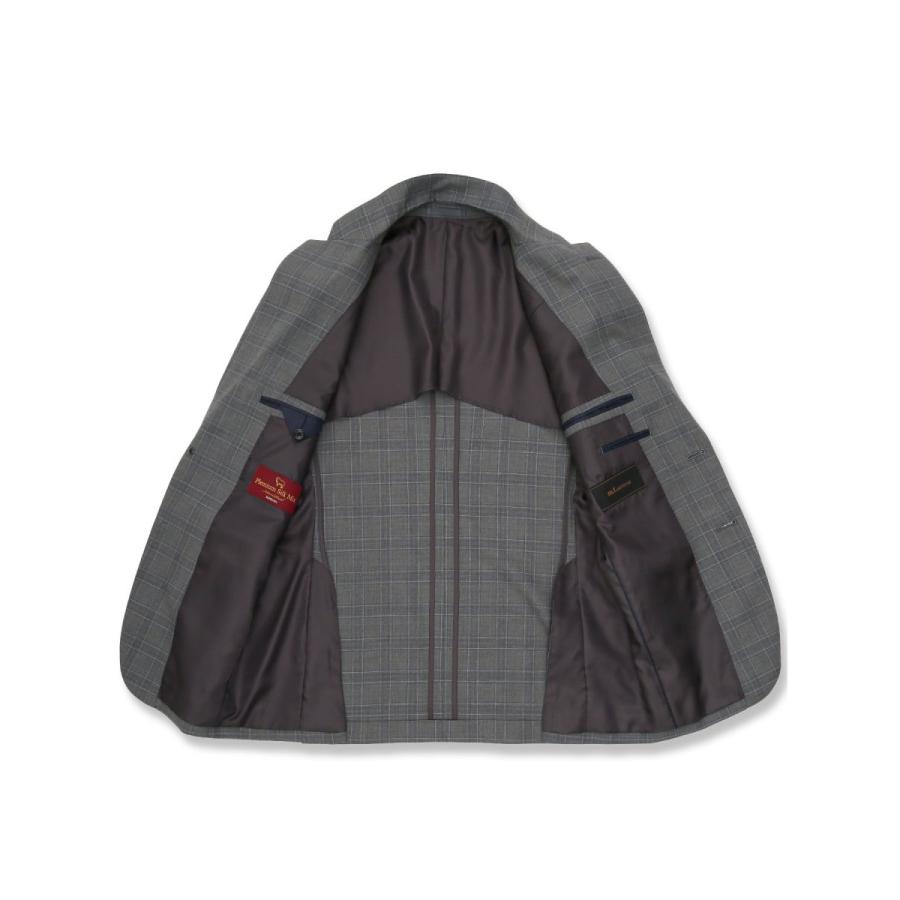 m．f．エディトリアル（m．f．editorial）/【シルク混ウール SUPER140’S】m．f．エディトリアル 2ボタン3ピーススーツ チェック シルク混ウール SUPER140'S】m.f.エディトリアル 2ボタン3ピーススーツ